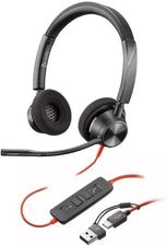 Zdjęcie Poly Blackwire 3320 Stereo USB-C Headset +USB-C/A Adapter 8X219AA Zestaw słuchawkowy - Bieruń