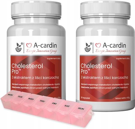 A-Cardin Pozytywny Wpływ Na Poziom Cholesterolu 30 Kaps X2