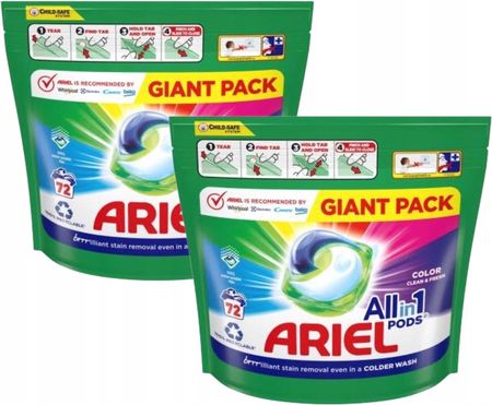 Ariel Color 2x72 szt Giga Pack