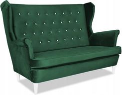 Zdjęcie Family Meble Sofa Podwójny Uszak Skandynawski Butelkowa Zieleń   - Pieniężno