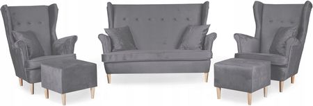 Family Meble Zestaw Wypoczynkowy Sofa + 2 Fotele (S+2F+2PMON85_1285927888)