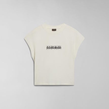 Damska Koszulka z krótkim rękawem Napapijri S-Box W Ssl Np0A4Hx3N1A1 – Biały