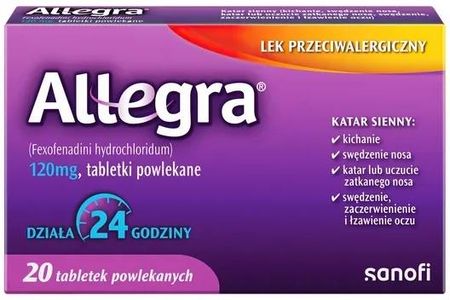 Allegra 120 mg 20 tabl.