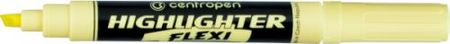 Micromedia Zakreślacz Centropen Highlighter Flexi Soft 8542 Żółty Pastel