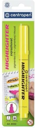 Micromedia Zakreślacz Centropen Fluo Highlighter 8552 Żółty