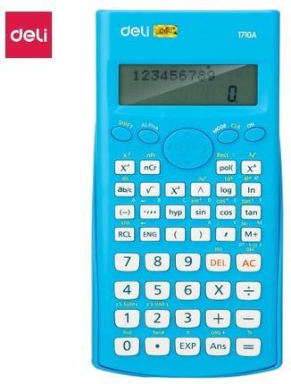 Micromedia Kalkulator Naukowy Deli 12-Cyfrowy Z Dwuliniowym Wyświetlaczem Niebieski (MIBIU_1710A_BLUE)