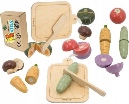 Viga Drewniane Warzywa Do Krojenia Zabawkowe Produkty Spożywcze Zabawki