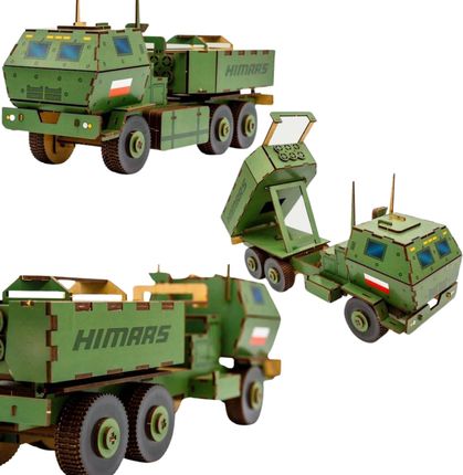 Puzzleok Pojazd Wojskowy Puzzle Drewniane Układanka Model 3D Wojsko Zestaw