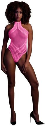 Body with Halter Neck - Neon Pink - XS/XL Ouch! 36-OU839GPNOS