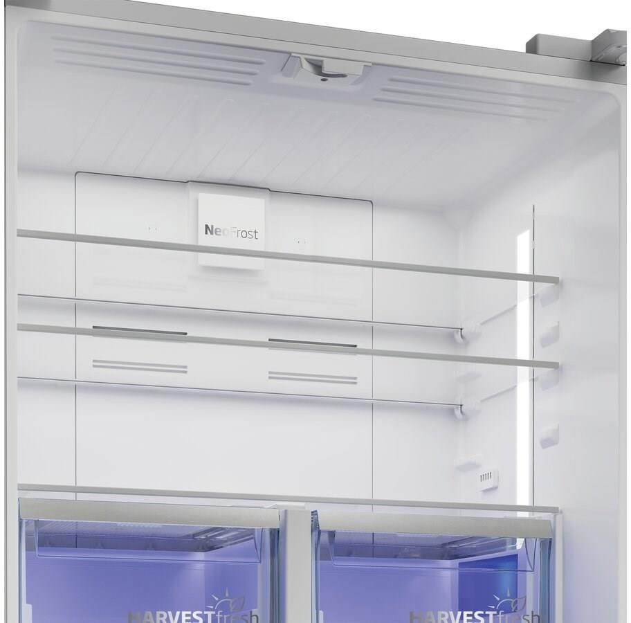 Lodówka Beko GN1416240ZXN Side by Side 182 cm Srebrna od