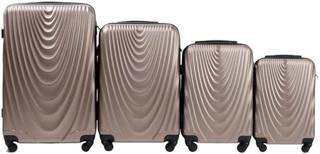 Zestaw 4 walizek Wings Falcon CHAMPAGNE