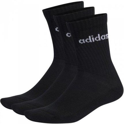 Skarpety adidas Linear Crew Cushioned Socks 3P czarne IC1301