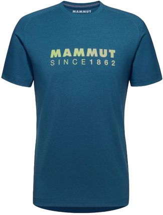 Koszulka męska Mammut Trovat T-Shirt Men Logo Wielkość: M / Kolor: niebieski