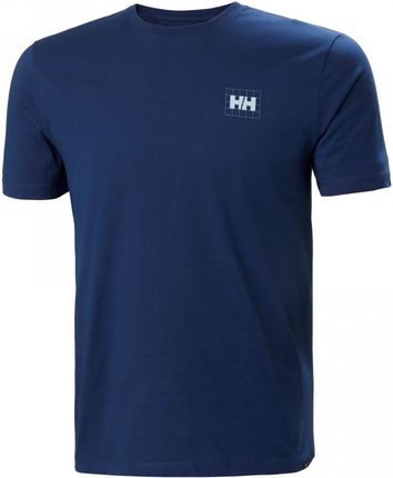 Koszulka męska Helly Hansen F2F Organic Cotton Tee 2.0 Wielkość: M / Kolor: niebieski