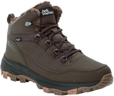 Męskie buty zimowe Jack Wolfskin Everquest Texapore Mid M Rozmiar butów (UE): 45 / Kolor: brązowy