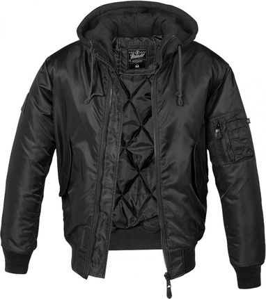 Brandit MA1 Sweat Hooded Jacket czarna - XXL
