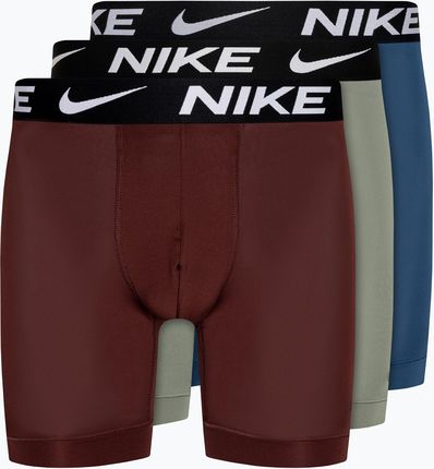 Bokserki męskie Nike Dri-Fit Essential Micro Boxer Brief 3 pary grey/court blue/dark red | WYSYŁKA W 24H | 30 DNI NA ZWROT