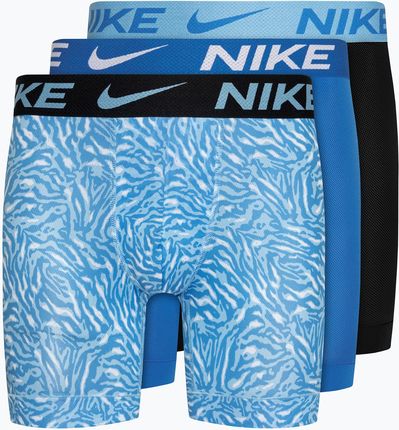 Bokserki męskie Nike Dri-FIT ADV Micro Brief 3 pary safari print/light photo blue/black | WYSYŁKA W 24H | 30 DNI NA ZWROT