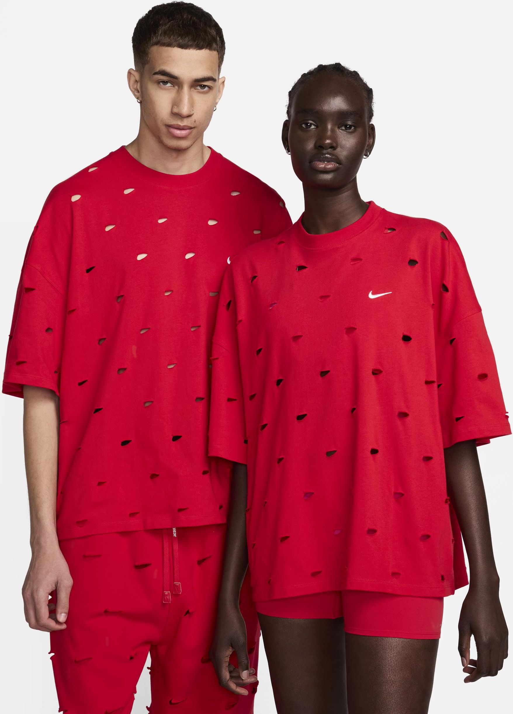 T-shirt Swoosh Nike x Jacquemus - Czerwony - Ceny i opinie - Ceneo.pl