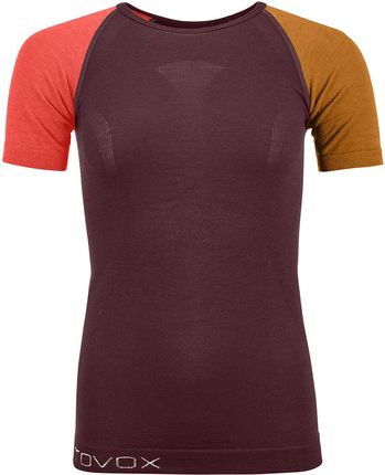 Damska koszulka Ortovox 120 Comp Light Short Sleeve W Wielkość: S / Kolor: bordowy