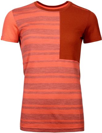 Damska koszulka Ortovox W's 185 Rock'N'Wool Short Sleeve Wielkość: S / Kolor: pomarańczowy