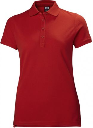 Koszulka damska Helly Hansen W Crew Pique 2 Polo Wielkość: M / Kolor: czerwony