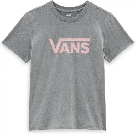 Koszulka damska Vans Wm Drop V Ss Crew-B Wielkość: S / Kolor: szary/różówy