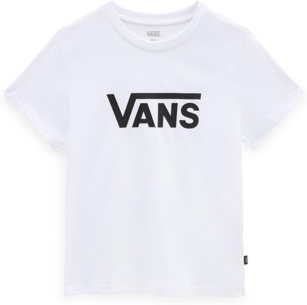 Koszulka damska Vans Wm Drop V Ss Crew-B Wielkość: L / Kolor: biały/czarny