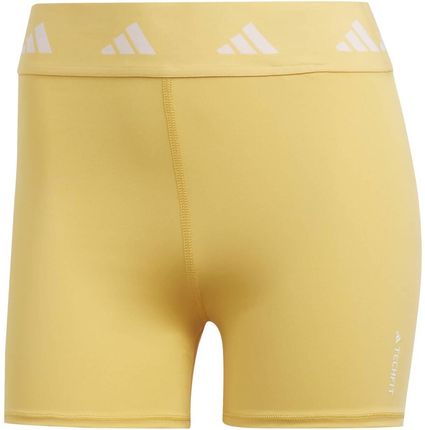 Szorty damskie adidas TECHFIT żółte IU1856
