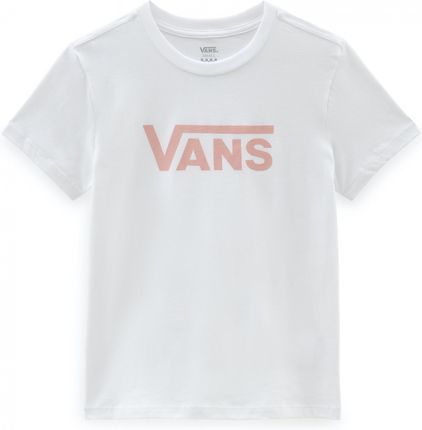 Koszulka damska Vans Wm Drop V Ss Crew-B Wielkość: S / Kolor: biały/różówy