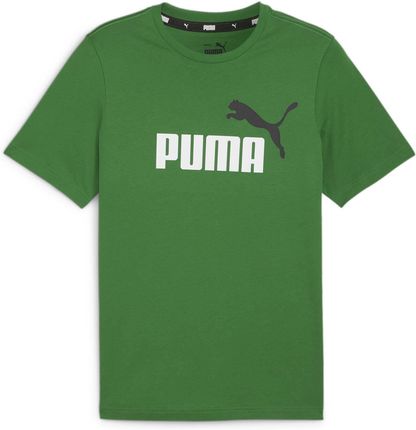 Koszulka męska Puma ESS+ 2 COL LOGO zielona 58675986