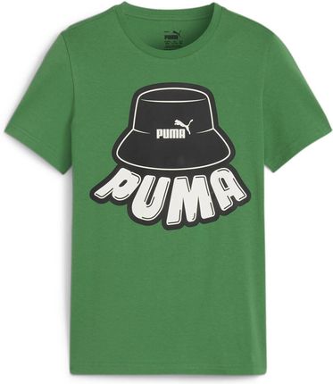 Koszulka chłopięca Puma ESS+ MID 90S GRAPHIC zielona 67972086