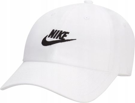 Nike Czapka z daszkiem biała regulowana Unstructured Futura Wash Cap L/XL