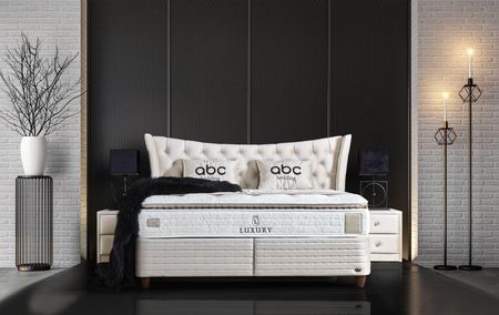 Łóżko kontynentalne Luxury Belluna z kolekcji Special z materacem - 90