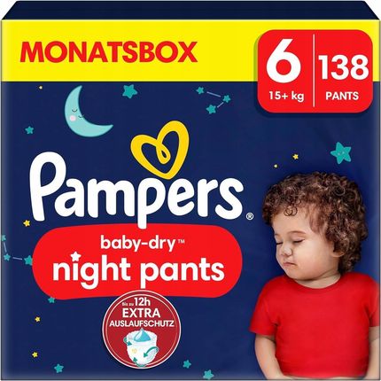 Pampers Baby Dry Night pieluchomajtki rozmiar 6, 138 szt.