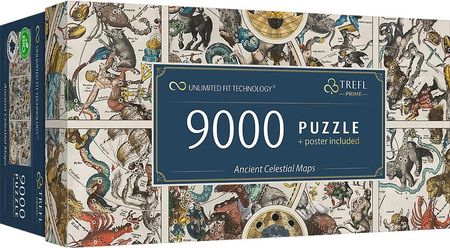 Trefl Puzzle Prime 9000el. Ancient Celestial Maps 81031