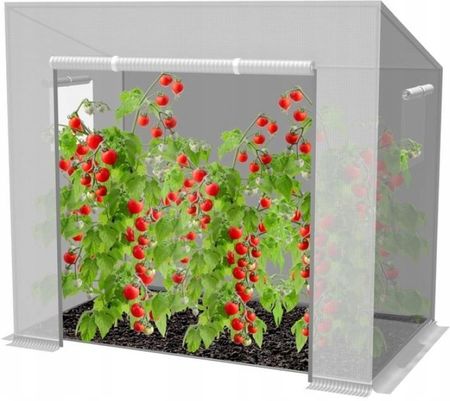 Gardenline Szklarnia Ogrodowa Warzywniak Tunel Foliowy Na Pomidory Biała 200x77x16