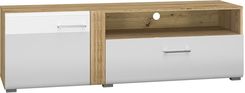 Zdjęcie Ml Meble Szafka Rtv Adagio 07 Dąb Castello Biały Połysk - Suchedniów