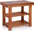 Casaria 2w1 Półka Na Buty I Ławka Z Drewna Akacjowego 50cm