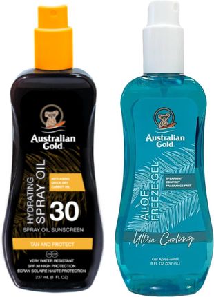 Australian Gold Olejek Carrot Oil Spray SPF30 + Aloe Freeze Gel