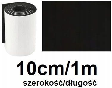 FILC Z KLEJEM CZARNY FILC SAMOPRZYLEPNY AKUSTYCZNY 10cm 1m 550g ...