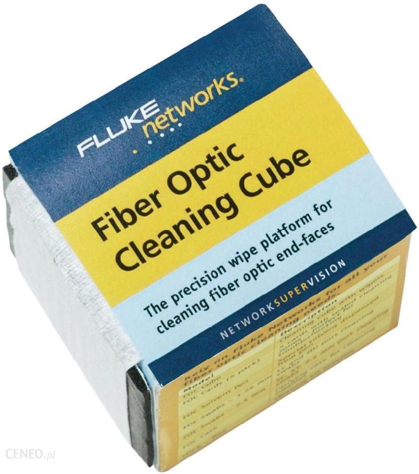 Fluke Networks Fiber Optic Cleaning Cube with Wipers - Cleaning Wipe