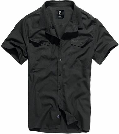 Koszula z krótkim rękawem BRANDIT Roadstar - czarna RATY 0% | PayPo | GRATIS WYSYŁKA | ZWROT DO 100 DNI