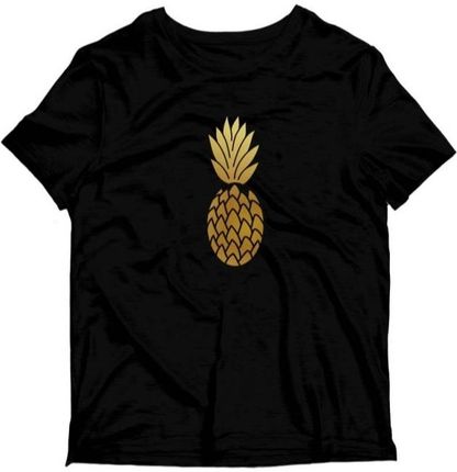 Koszulka JHK r. XL czarna złoty ananas śmieszne dla chłopaka dziewczyn