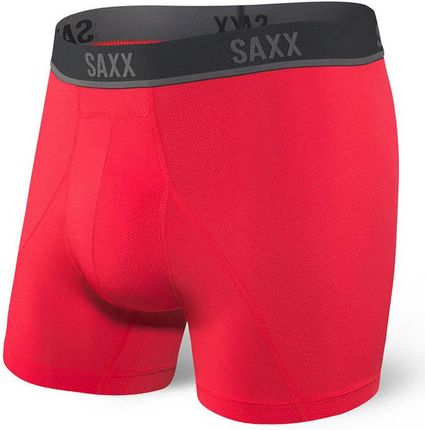 Bokserki do biegania męskie sportowe SAXX KINETIC HD Boxer Brief - czerwone