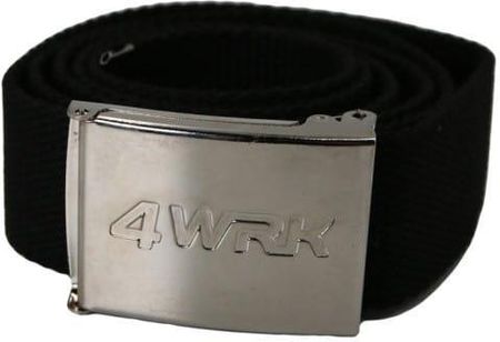 Pasek do spodni 4WRK Cobra black - silver metal - klamra mealowa