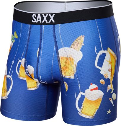 Bokserki męskie sportowe SAXX VOLT Boxer Brief piwo – niebieskie
