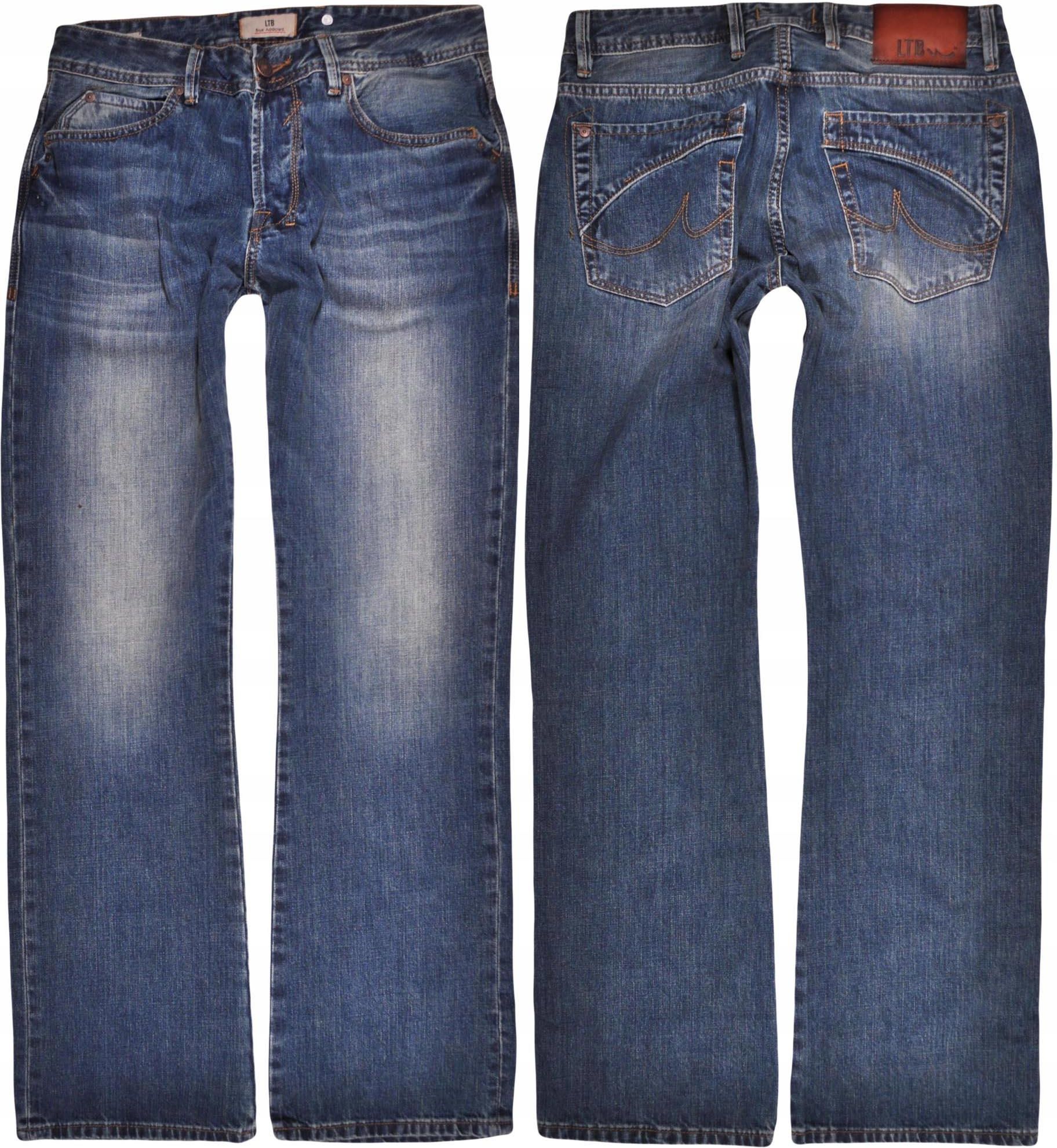Leif Nelson Jeans Uomo Modello LN-303 - Pantaloni Jean Slim Fit 5 Tasche In Tessuto Elasticizzato - Colore Blu, Taglia W30/L30