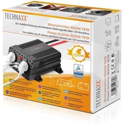 Technaxx Gmbh & Co Kg Falownik 600W Dc 12V/Ac 230V TE19