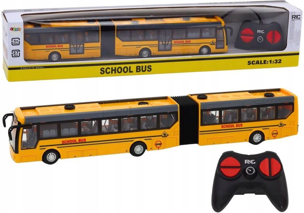 Leantoys Autobus Szkolny Przegubowy R/C 1:32 Żółty - Ceny i opinie ...